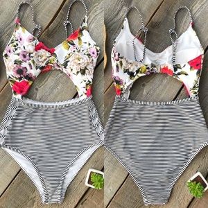 Cupshe Think About You Print One-piece Swimsuit